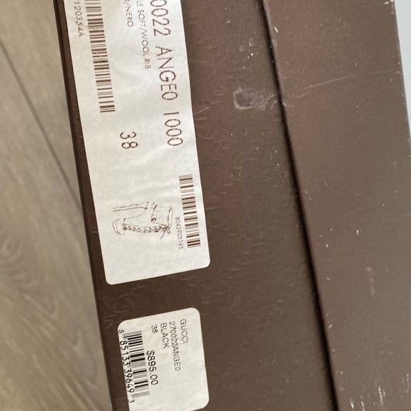 Authentic Gucci Saddle soft/wool Rib high heeled boots - Picture 5 of 5